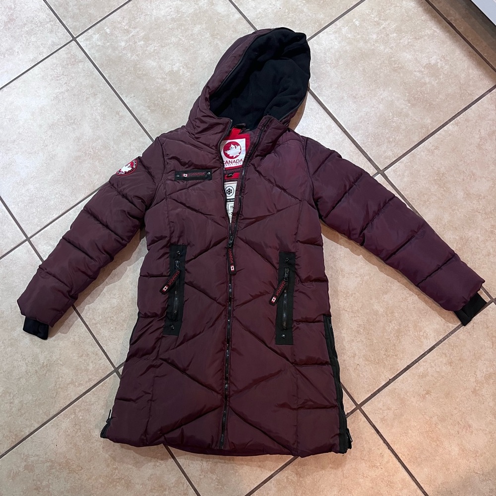 Canada Goose Maroon Insulated Jacket